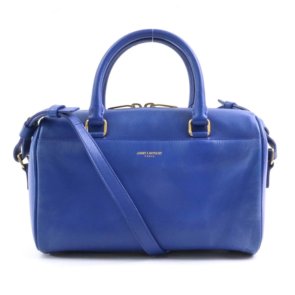 Saint Laurent handbag Crossbody bag Baby Duffle leather blue gold